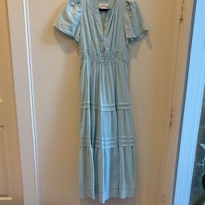 Anthropologie Sky Blue Maxi Dress